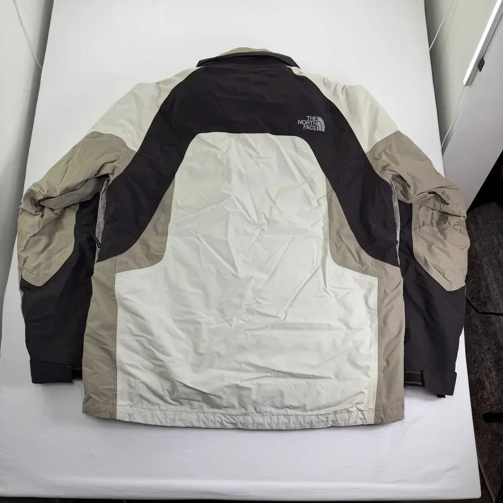 Vintage The North Face HyVent Shell 2 In 1 Men's Large Beige Brown Jacket